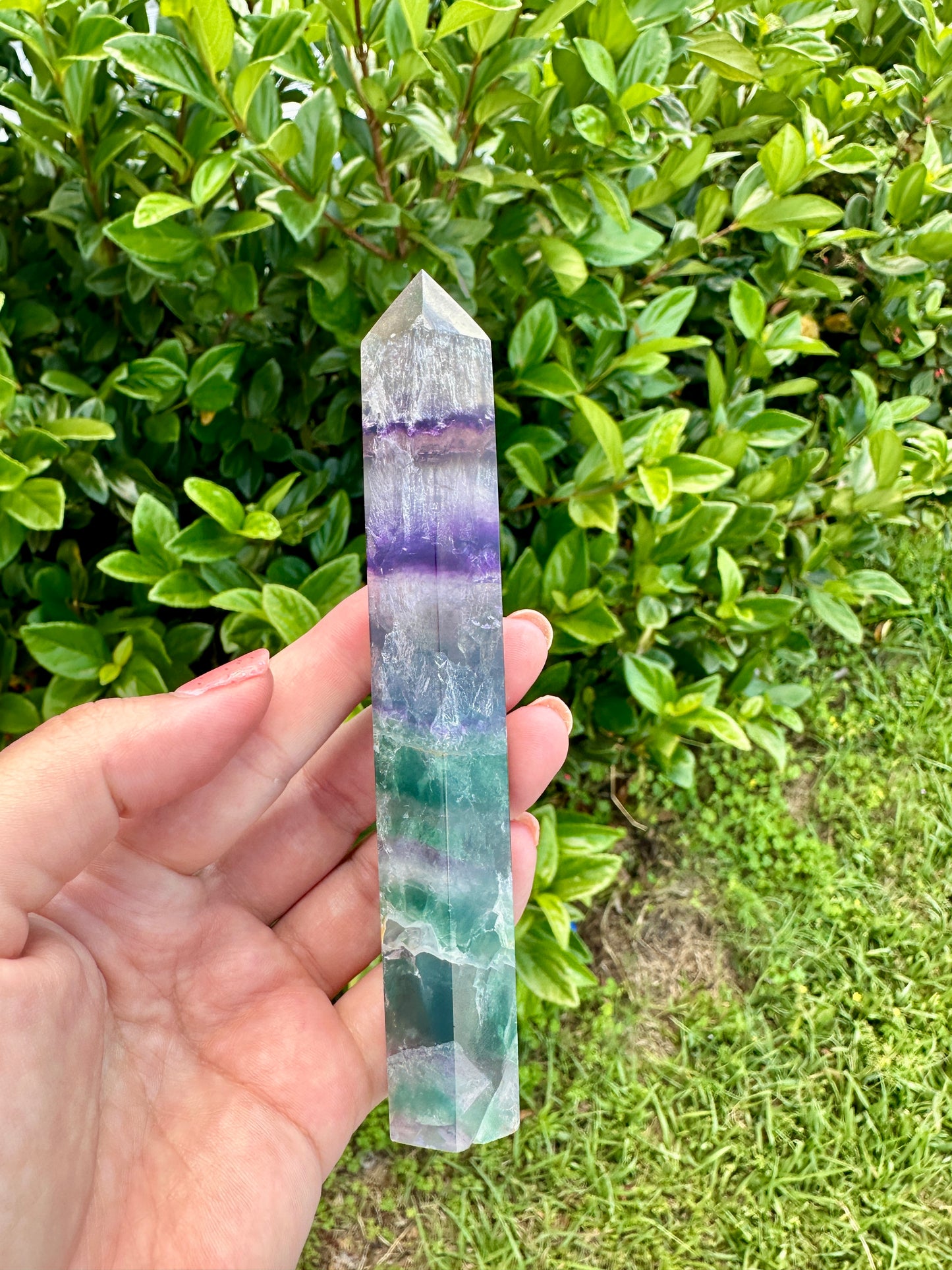 Fluorite Tower: Elevate Your Space with Healing Energies and Vibrant Color - A Must-Have for Meditation and Focus