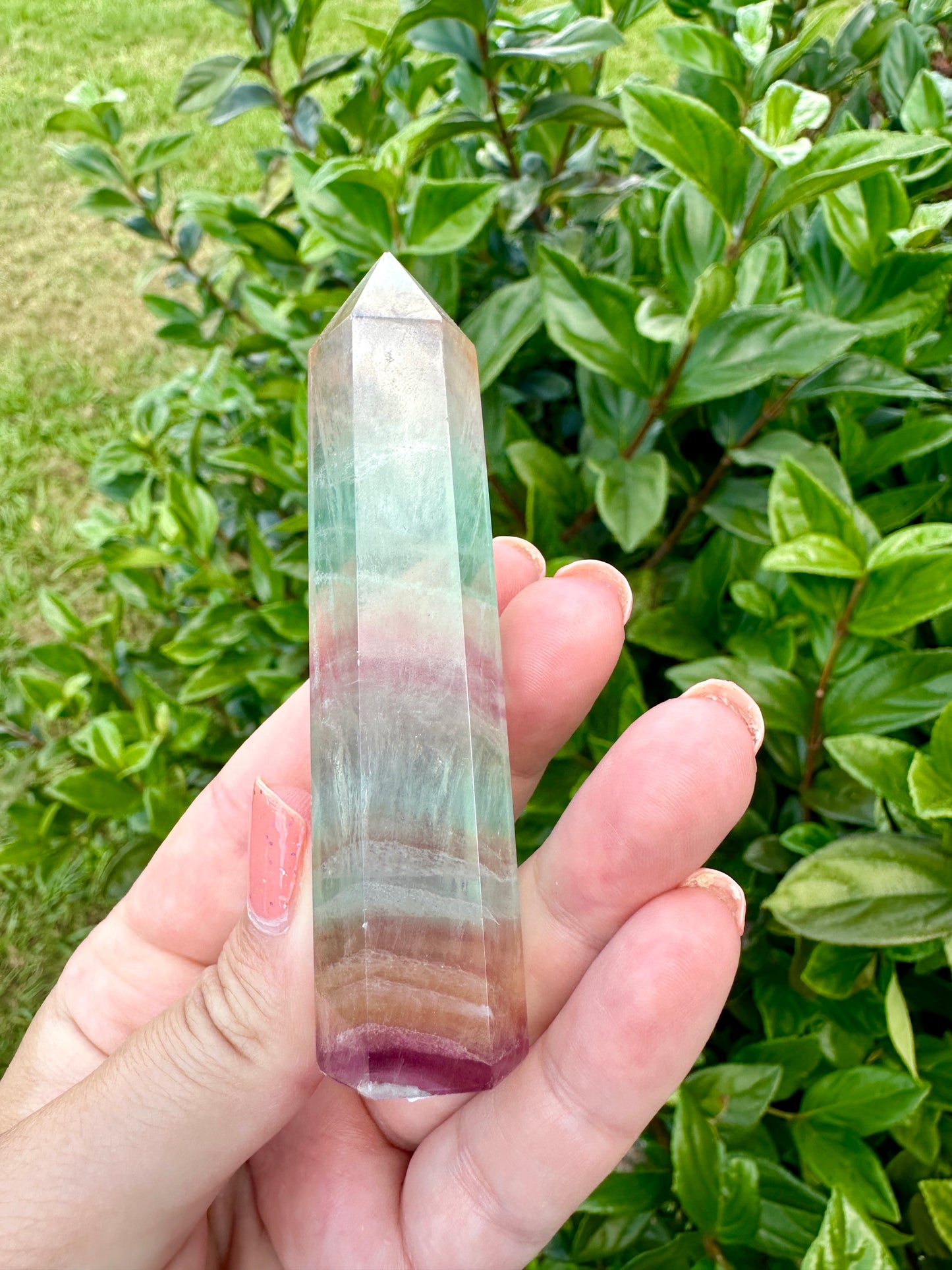 Fluorite Tower: Elevate Your Space with Healing Energies and Vibrant Color - A Must-Have for Meditation and Focus