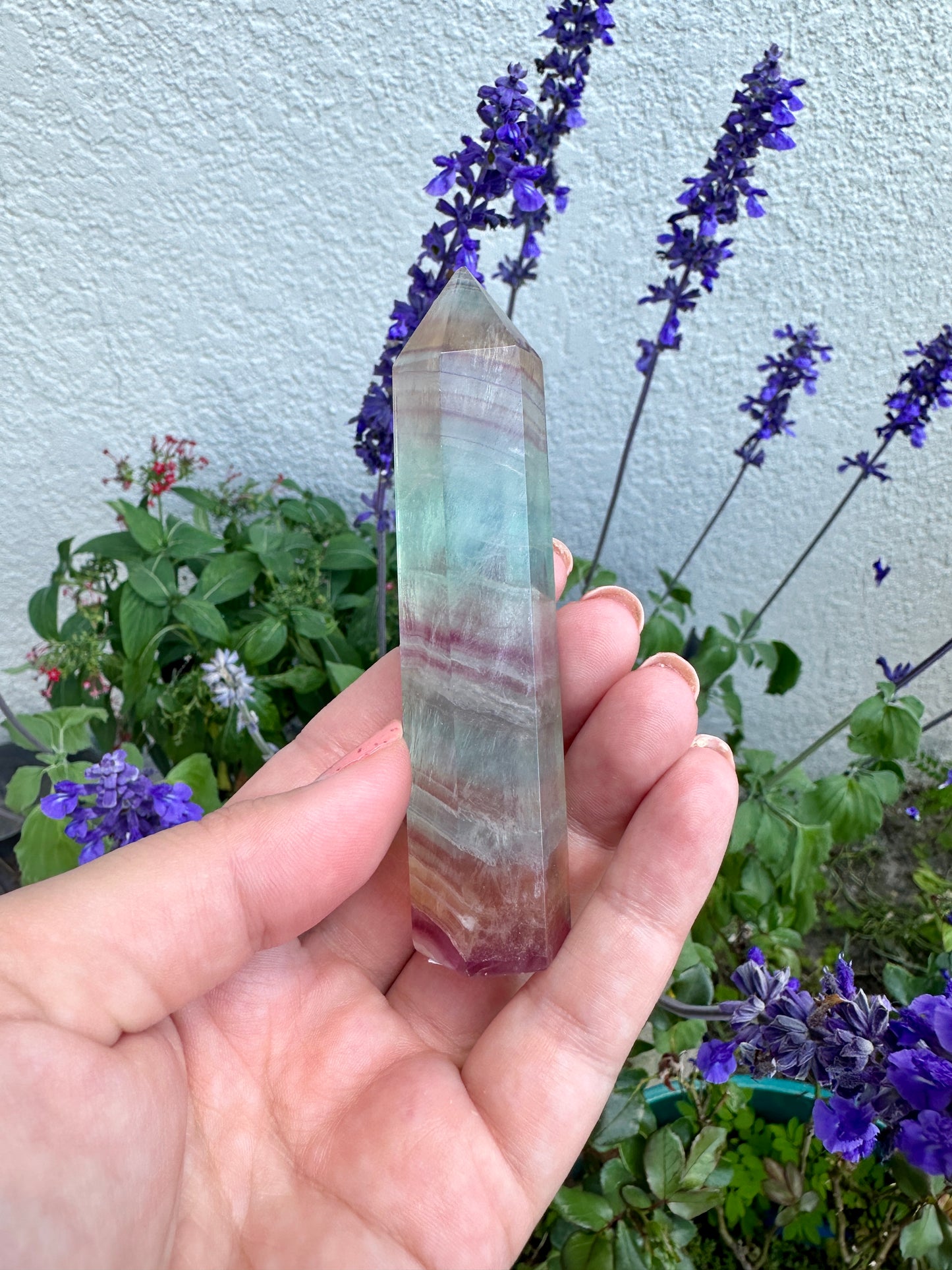 Fluorite Tower: Elevate Your Space with Healing Energies and Vibrant Color - A Must-Have for Meditation and Focus