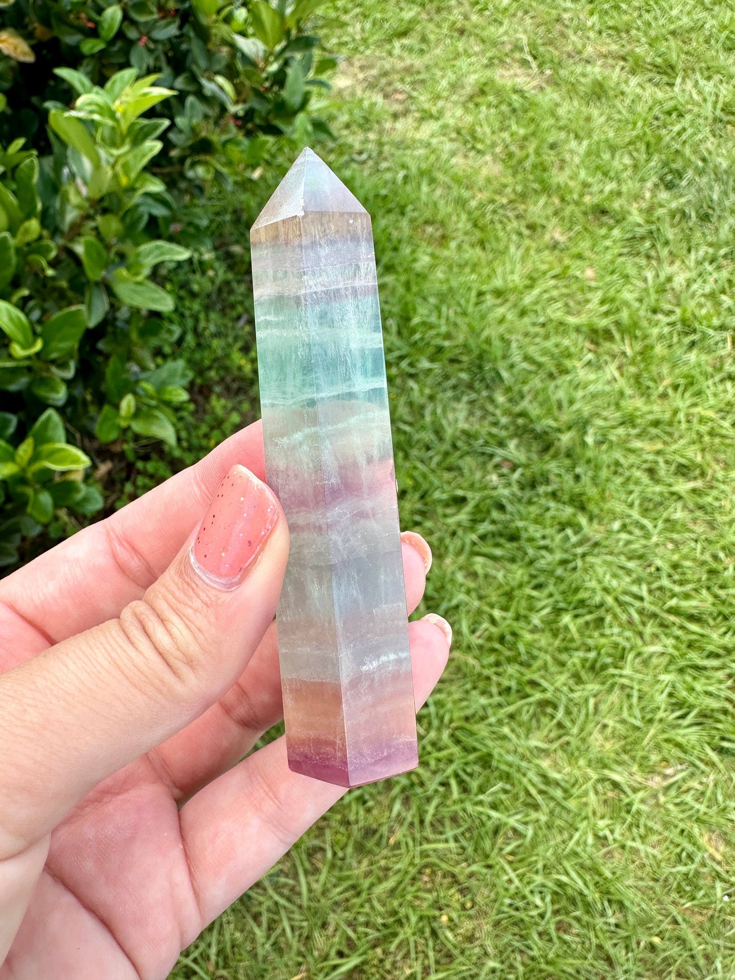 Fluorite Tower: Elevate Your Space with Healing Energies and Vibrant Color - A Must-Have for Meditation and Focus