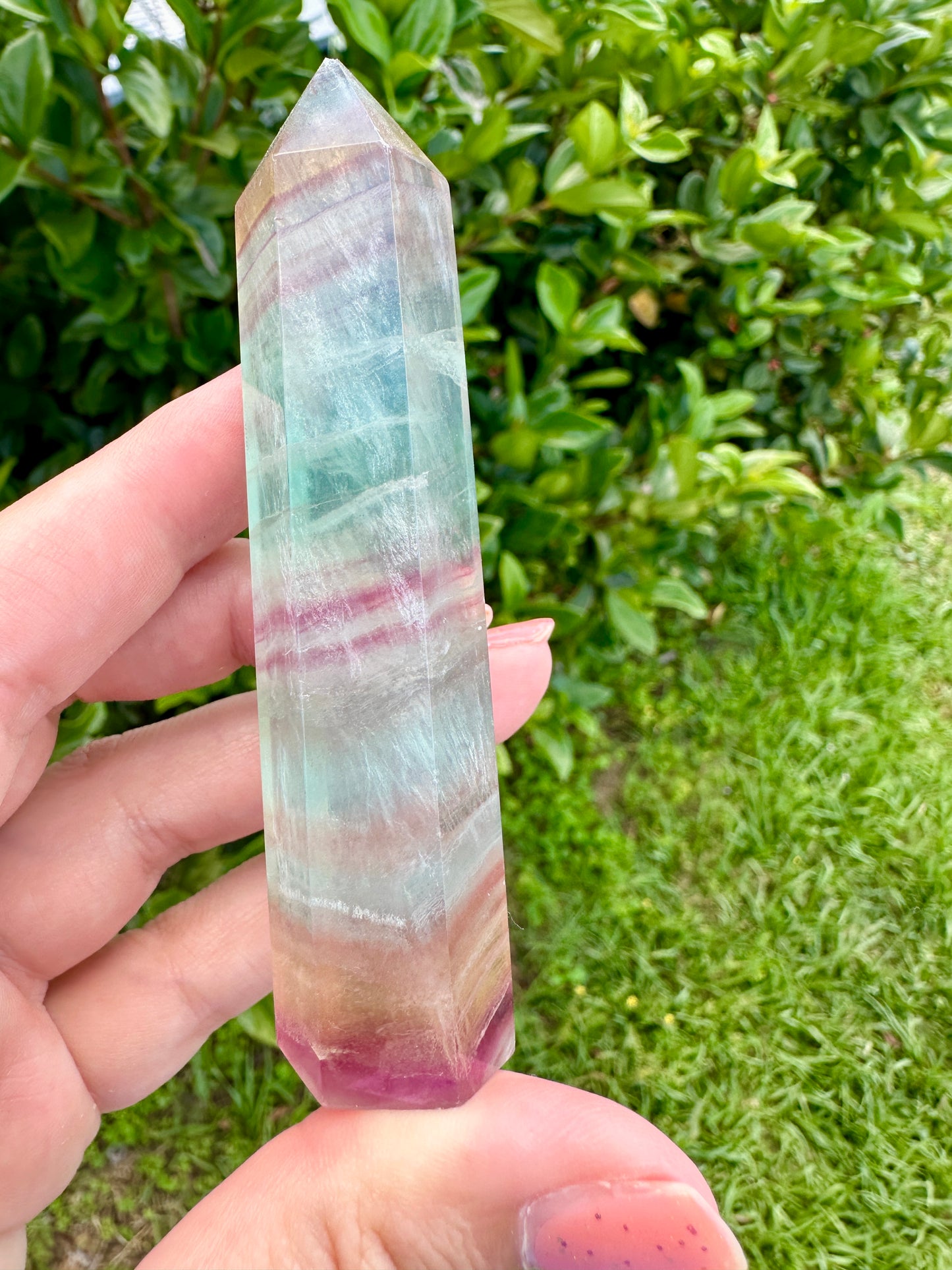 Fluorite Tower: Elevate Your Space with Healing Energies and Vibrant Color - A Must-Have for Meditation and Focus