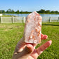 Discover the Enchanting Beauty of Flower Agate Towers - Perfect for Home Decor, Meditation, and Spiritual Healing