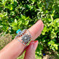 Turquoise Sterling Silver Ring Size 8 - Vibrant Blue Gemstone, Elegant Handcrafted Jewelry, Perfect for Daily Wear or Special Occasions