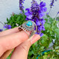 Turquoise Sterling Silver Ring Size 8 - Vibrant Blue Gemstone, Elegant Handcrafted Jewelry, Perfect for Daily Wear or Special Occasions