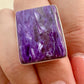 Charoite Sterling Silver Ring, Size 8.75, Exquisite Purple Gemstone, Elegant Handcrafted Jewelry, Perfect Gift for Special Occasions, Unique Artisan Design