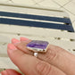 Charoite Sterling Silver Ring, Size 8.75, Exquisite Purple Gemstone, Elegant Handcrafted Jewelry, Perfect Gift for Special Occasions, Unique Artisan Design