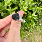 Black Tourmaline Sterling Silver Ring Size 9 - Elegant Handcrafted Gemstone Jewelry for Everyday Elegance and Protection