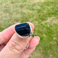 Black Tourmaline Sterling Silver Ring Size 9 - Elegant Handcrafted Gemstone Jewelry for Everyday Elegance and Protection