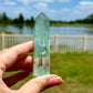 Green Fluorite Tower - Exquisite Crystal Point for Focus and Growth, Perfect for Meditation and Home Decor