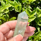 Green Fluorite Tower - Exquisite Crystal Point for Focus and Growth, Perfect for Meditation and Home Decor