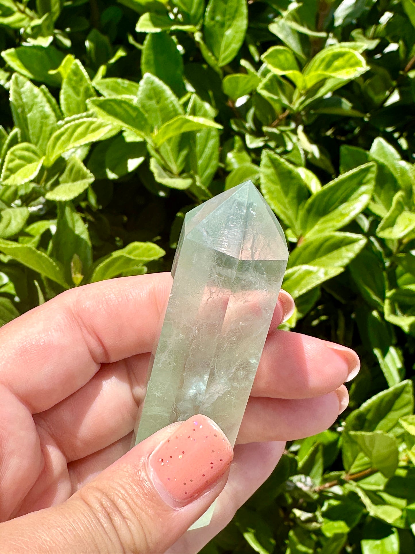 Green Fluorite Tower - Exquisite Crystal Point for Focus and Growth, Perfect for Meditation and Home Decor