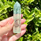 Green Fluorite Tower - Exquisite Crystal Point for Focus and Growth, Perfect for Meditation and Home Decor