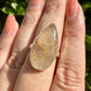 Gold Rutile Sterling Silver Ring Size 8.25: Exquisite Handcrafted Ring with Unique Golden Needle Inclusions, Ideal for Daily Wear or Special Occasions (Copy)