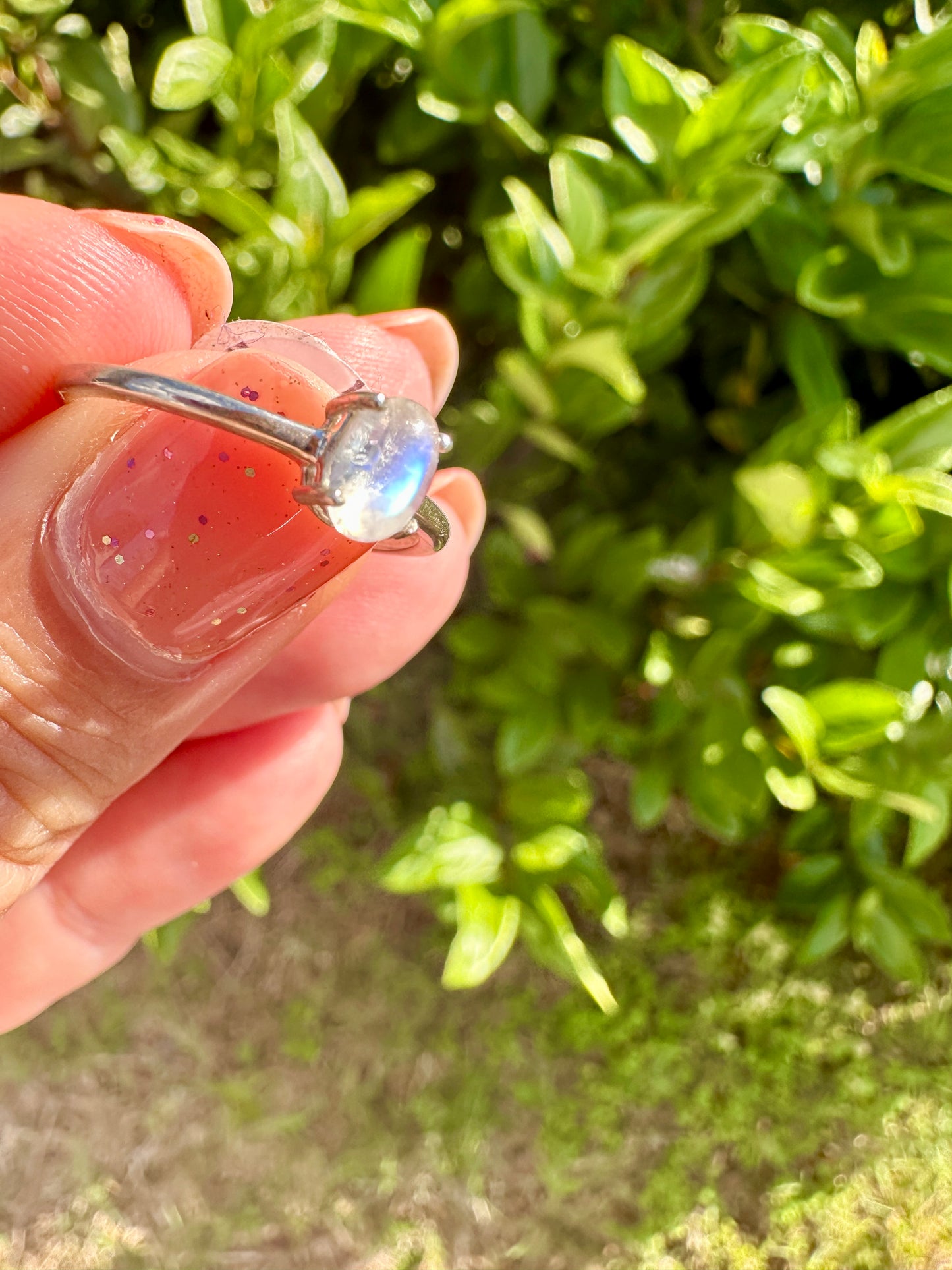 Sterling Silver Moonstone Ring Size 8.25, Captivating Handcrafted Gemstone Jewelry, Mystical Lunar Inspired Accessory, Unique Gift Idea (Copy)