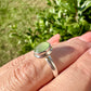 Green Kyanite Ring Size 7, Unique Handcrafted Gemstone Jewelry, Perfect Gift for Nature Lovers, Sterling Silver Elegant Accessory