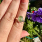 Green Kyanite Ring Size 7, Unique Handcrafted Gemstone Jewelry, Perfect Gift for Nature Lovers, Sterling Silver Elegant Accessory