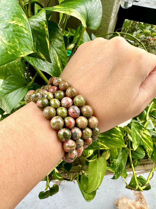 Unakite - 10mm Bracelet