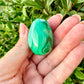 Exquisite Malachite Egg - Polished Natural Gemstone Decor, Perfect for Collection or as a Unique Gift, Adds Vibrant Green to Any Space