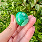 Exquisite Malachite Egg - Polished Natural Gemstone Decor, Perfect for Collection or as a Unique Gift, Adds Vibrant Green to Any Space