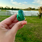 Exquisite Malachite Egg - Polished Natural Gemstone Decor, Perfect for Collection or as a Unique Gift, Adds Vibrant Green to Any Space