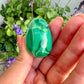 Exquisite Malachite Egg - Polished Natural Gemstone Decor, Perfect for Collection or as a Unique Gift, Adds Vibrant Green to Any Space