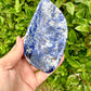 Exquisite Sodalite Bowl: Elegant Decorative Piece, Rich Blue Hues, Perfect for Home or Office, Unique Handcrafted Gift