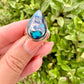 Exquisite Shattuckite Ring Size 7 - A Vibrant Statement of Intuition and Communication, Set in Elegant Design