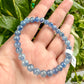 Kyanite Bracelet 6mm: Elegant Deep Blue Crystal Bead Jewelry, Enhances Communication & Tranquility, Perfect Accessory for Energy Balance