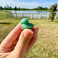 Charming Green Aventurine Duck Carving: Symbol of Luck and Prosperity, Perfect for Home Decor or Collectors