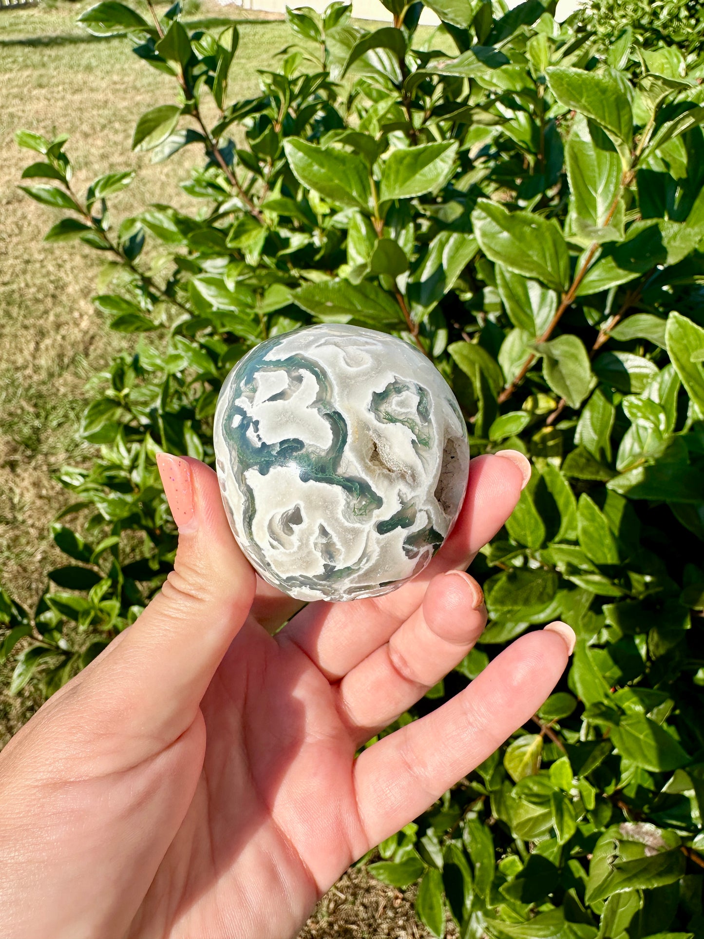 Moss Agate Skull Carving: Unique Symbol of Renewal and Nature, Perfect for Collectors and Spiritual Enthusiasts