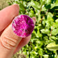 Cobaltoan Calcite Sterling Silver Ring Size 8 - Vibrant Pink Gemstone Jewelry for Love and Healing, Elegant Accessory