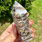 Druzy Sphalerite Tower - Dynamic Energy Amplifier for Grounding, Empowerment, and Enhanced Intuition, Ideal for Collectors