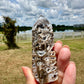 Druzy Sphalerite Tower - Dynamic Energy Amplifier for Grounding, Empowerment, and Enhanced Intuition, Ideal for Collectors