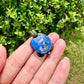 Lapis Lazuli and Green Jade Turtle Carving - Exquisite Handcrafted Stone Turtle, Vibrant Blue and Green Decorative Piece, Unique Gift Idea