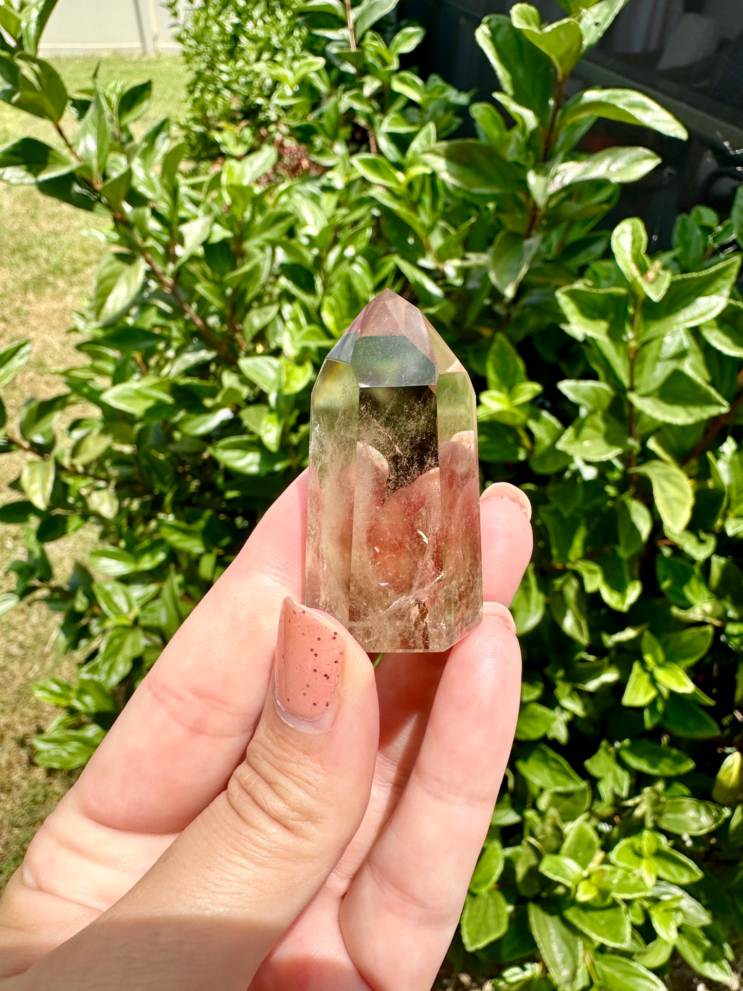 Citrine Tower - Natural Crystal Point for Manifestation & Abundance, Handcrafted Gemstone Obelisk, Energizing Decor for Positive Vibes