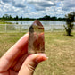 Citrine Tower - Natural Crystal Point for Manifestation & Abundance, Handcrafted Gemstone Obelisk, Energizing Decor for Positive Vibes