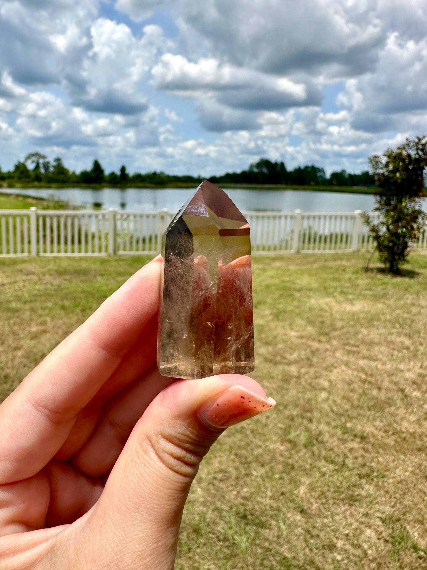 Citrine Tower - Natural Crystal Point for Manifestation & Abundance, Handcrafted Gemstone Obelisk, Energizing Decor for Positive Vibes