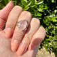 Rose Quartz Sterling Silver Ring, Elegant Size 6.5 Rose Quartz Gemstone Ring, Perfect Gift for Her, Handcrafted Pink Quartz Jewelry