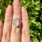 Rose Quartz Sterling Silver Ring, Elegant Size 6.5 Rose Quartz Gemstone Ring, Perfect Gift for Her, Handcrafted Pink Quartz Jewelry