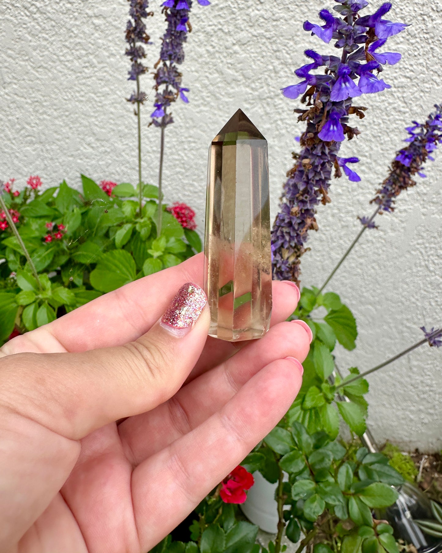 Smoky Quartz Tower, Natural Smoky Quartz Crystal Point, Protective Energy Stone, Grounding Crystal for Meditation and Healing, Home Decor