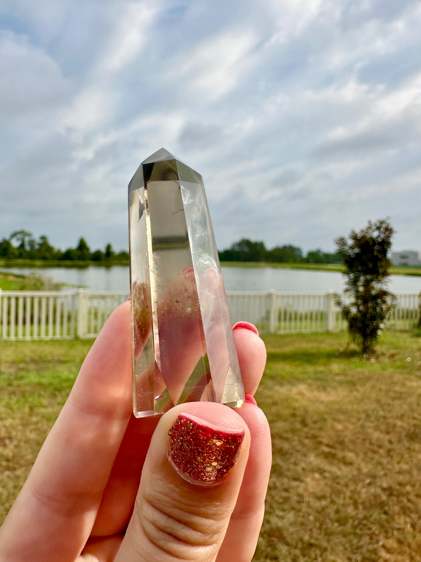 Smoky Quartz Tower, Natural Smoky Quartz Crystal Point, Protective Energy Stone, Grounding Crystal for Meditation and Healing, Home Decor