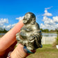 Exquisite Pyrite Buddha Carving - Perfect for Meditation and Home Decor, Add a Touch of Zen and Tranquility