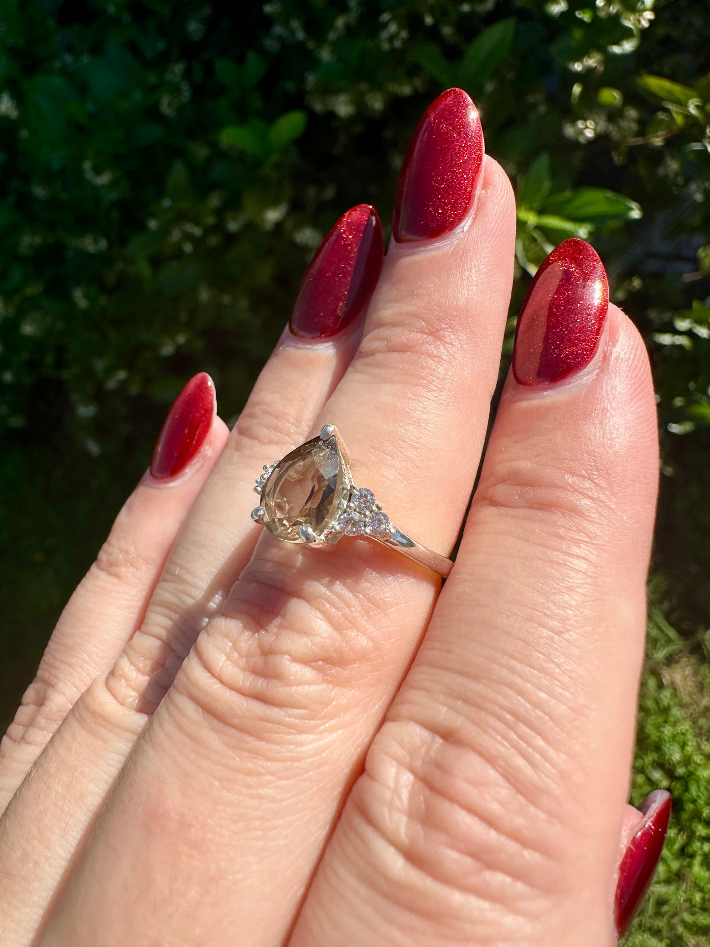 Elegant Smoky Quartz Sterling Silver Ring - Size 6.25, Sophisticated Jewelry for Grounding and Protection