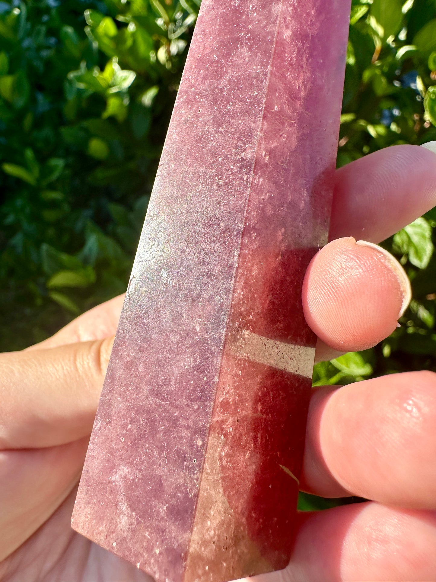 Beautifully Crafted Strawberry Quartz Tower for Healing, Meditation, and Decor - Natural Crystal Point for Energy Balancing and Spiritual Growth