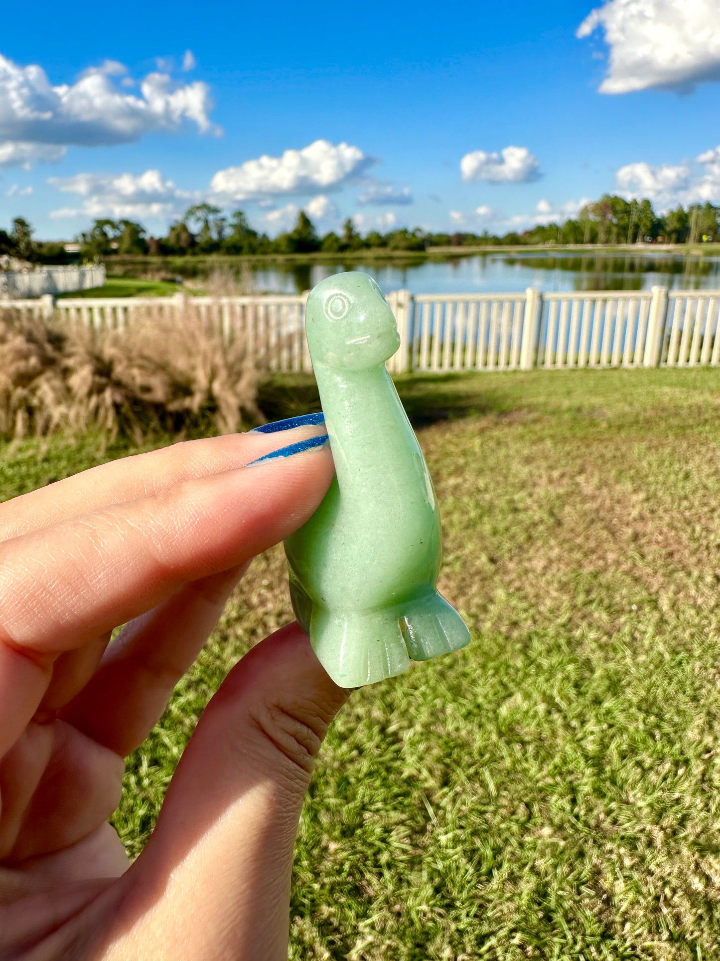 Green Aventurine Dinosaur Carving: Unique Decor Piece for Luck & Growth, Perfect for Collectors and Enthusiasts of Natural Healing