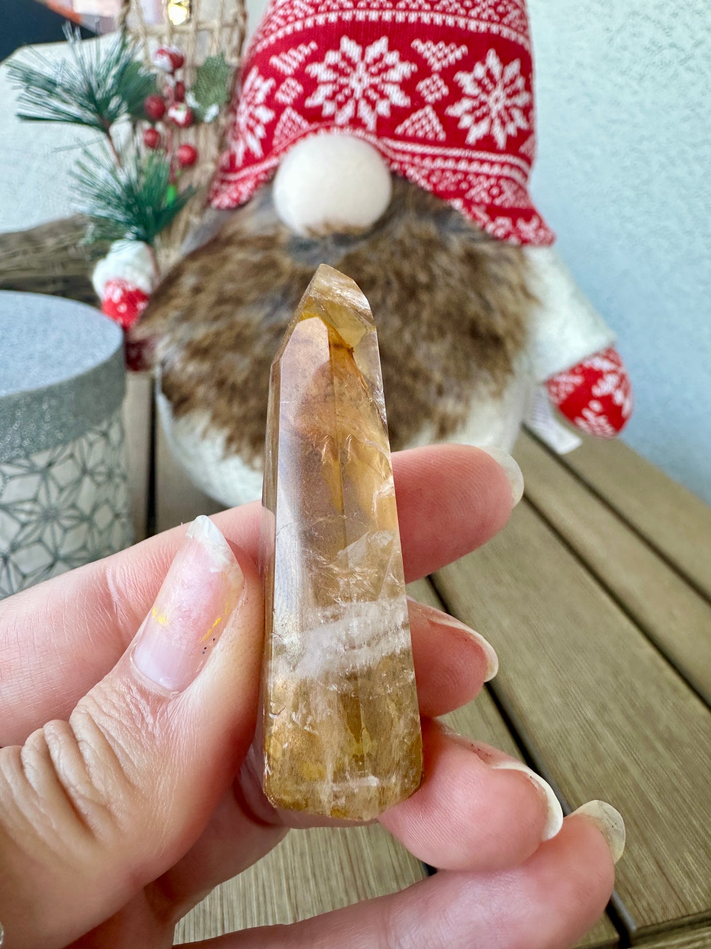 Magnificent Golden Healer Quartz Tower - A Beacon of Healing and Vitality, Perfect for Energy Work and Aesthetic Decor