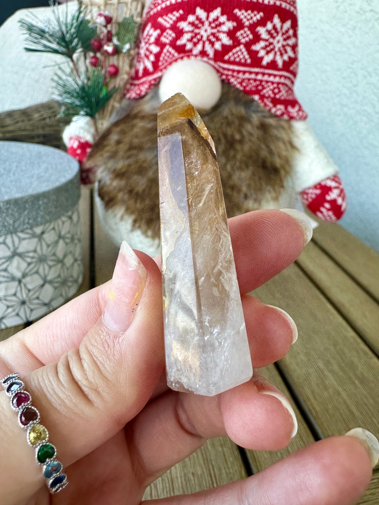 Magnificent Golden Healer Quartz Tower - A Beacon of Healing and Vitality, Perfect for Energy Work and Aesthetic Decor