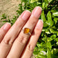 Handcrafted Baltic Amber Sterling Silver Ring - Size 8 UV Reactive Gemstone - Unique Artisan Jewelry - Perfect Gift for Her