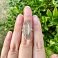 Gold Rutile Sterling Silver Ring Size 5.5: Exquisite Handcrafted Ring with Unique Golden Needle Inclusions, Ideal for Daily Wear or Special Occasions