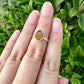 Baltic Amber Sterling Silver Ring - Size 6 UV Reactive Gemstone - Unique Artisan Jewelry - Perfect Gift for Her